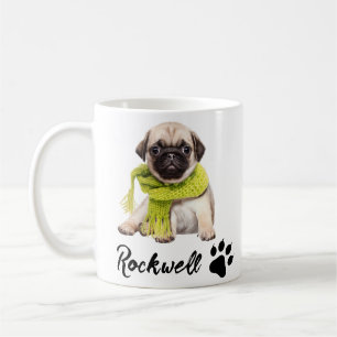 Paw Prints  Frame Custom Pet Photo  Coffee Mug