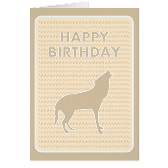 Paw Prints Happy Birthday (Front)