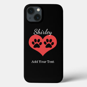 Paw Prints In My Heart by Shirley Taylor iPhone 13 Case