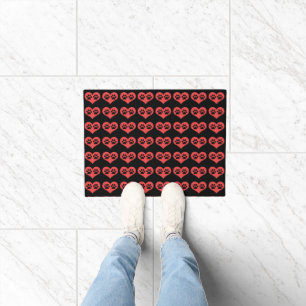 Paw Prints In My Heart by Shirley Taylor Doormat