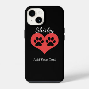 Paw Prints In My Heart by Shirley Taylor iPhone 14 Case