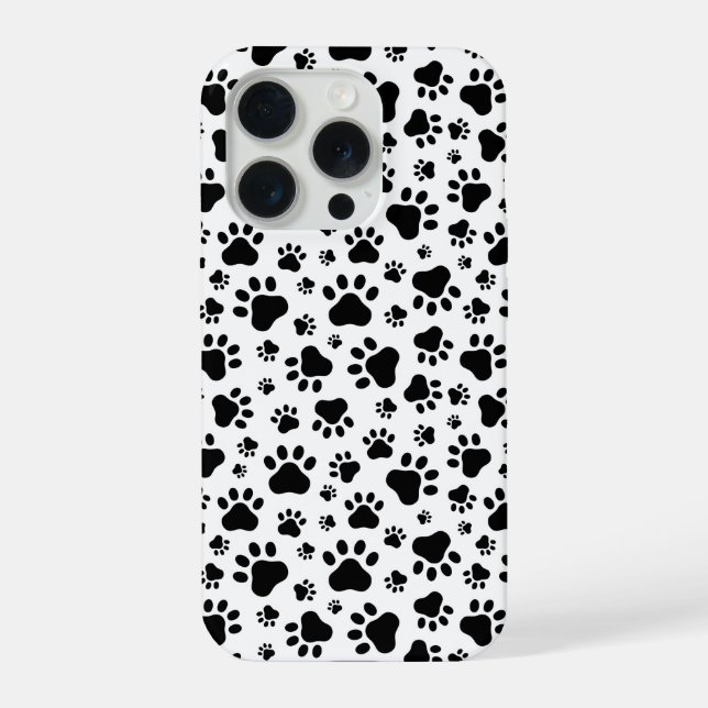 Paw Prints IPhone 15 Pro Case (Back)