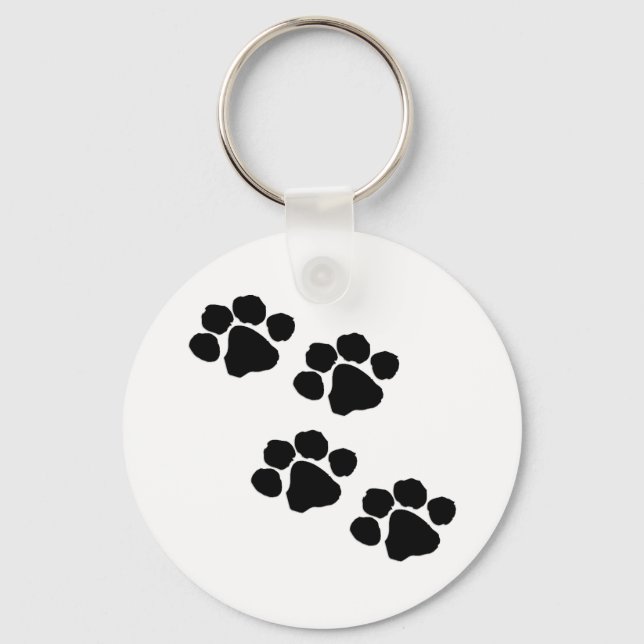 Paw Prints Key Ring (Front)