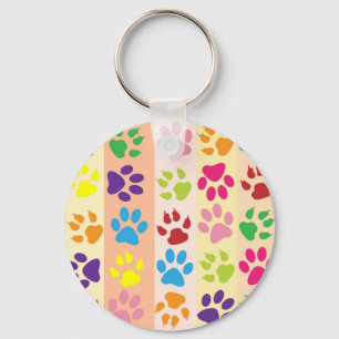 Paw Prints Key Ring