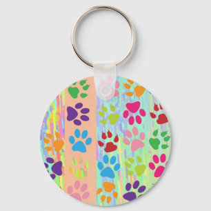 Paw Prints Keychain