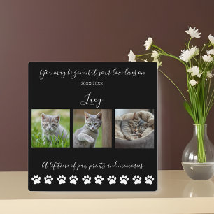 Paw Prints & Memories-Custom Pet-Cat Photo Plaque
