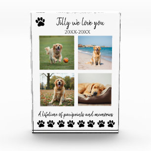 Paw Prints & Memories-Custom Pet- Photo Block