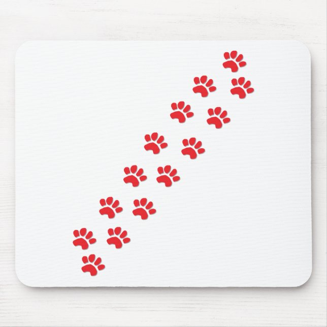 Paw Prints Mouse Mat (Front)