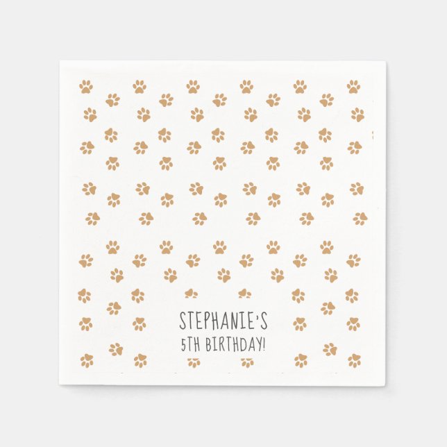 Paw Prints Napkin (Front)
