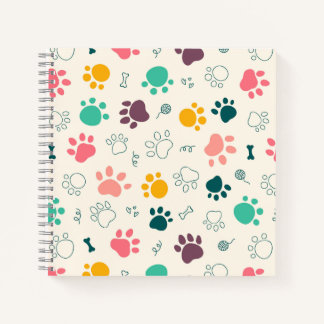 Paw Prints Notebook