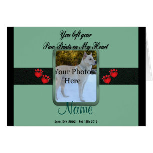 Paw Prints on My Heart - Mint Green