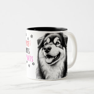 Paw Prints on Our Hearts: A Tribute to Canine Comp Two-Tone Coffee Mug