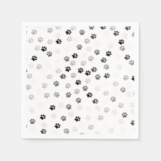 Paw Prints Paper Napkins for Dog Lovers