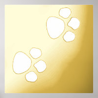 Paw Prints Pattern Bedroom Living Decor Cute Gift