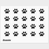 Paw Prints Pattern Custom Cute Black Stylish