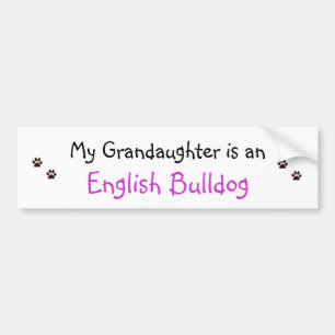 paw prints, paw prints, My Grandaughter is an, ... Bumper Sticker