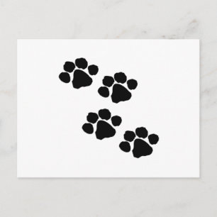 Paw Prints Postcard