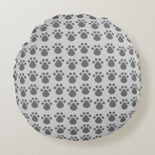 Paw Prints Round Cushion