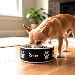 Paw Prints Small Dog Bowl