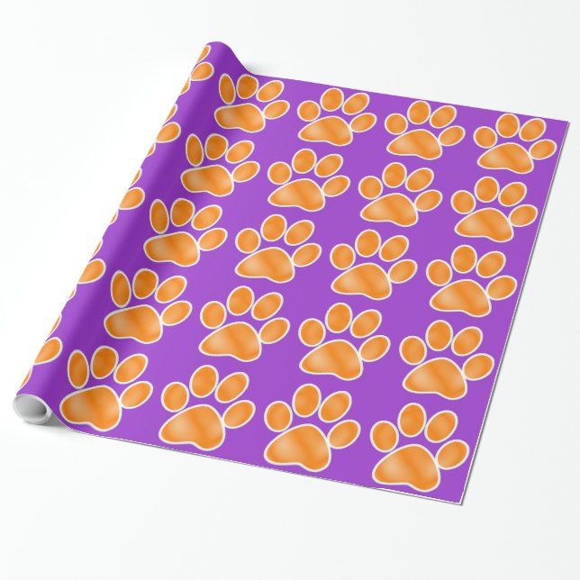 Paw Prints - SRF Wrapping Paper (Unrolled)