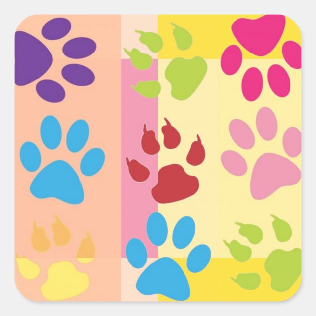 Paw Prints Sticker (Front)