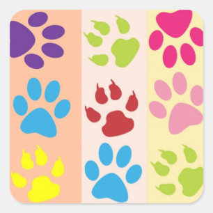 Paw Prints Sticker