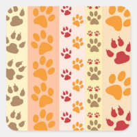 paw prints stickers