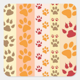 paw prints stickers