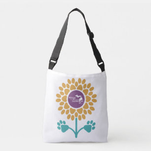 Paw Prints Sunflower Crossbody or Shoulder Bag