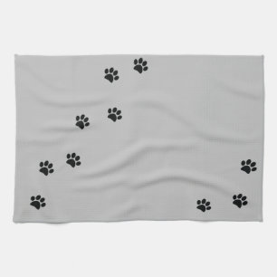 Paw Prints Tea Towel