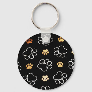Paw Prints Templare Gifts Key Ring