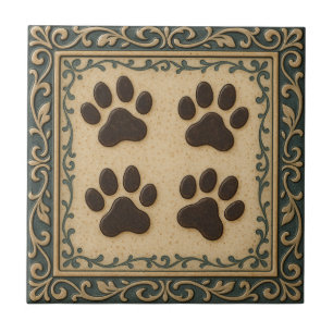 Paw Prints Tile