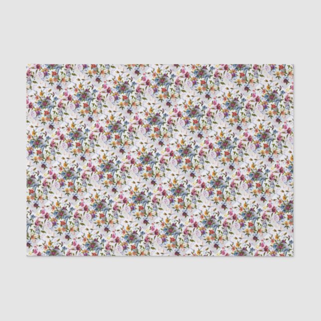 PAW PRINTS WATERING CAN TISSUE PAPER (Front)