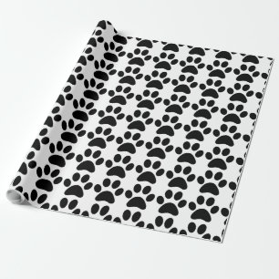 Paw Prints Wrapping Paper