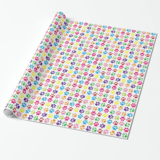 Paw Prints Wrapping Paper