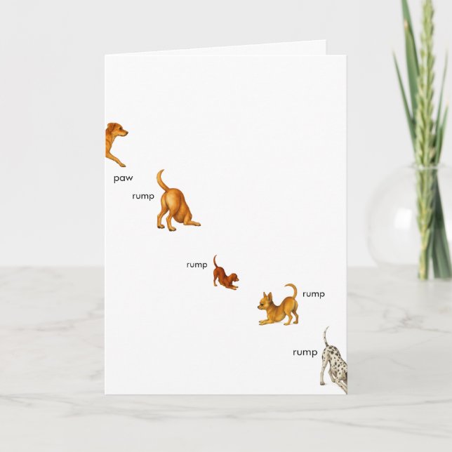 Paw Rump Rump holiday card (Front)