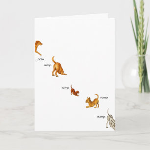 Paw Rump Rump Rump Lyric Card