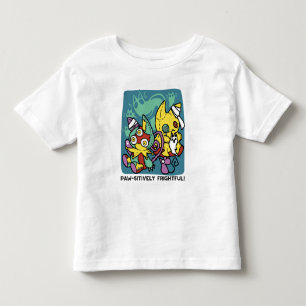 Paw-sitively Frightful Monstrous Cats Halloween Toddler T-Shirt