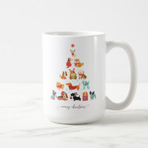 Paw-some Christmas Tree - A Tail-Wagging Holiday Coffee Mug