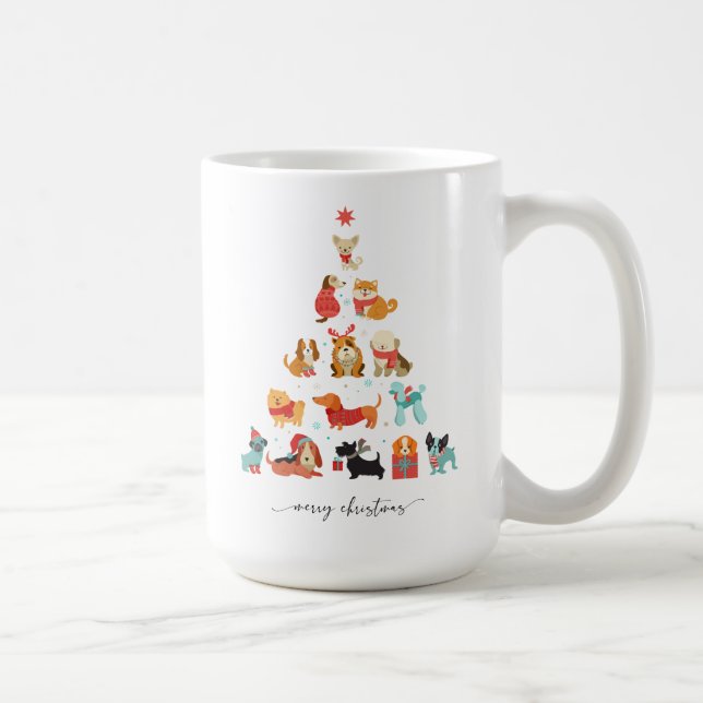 Paw-some Christmas Tree - A Tail-Wagging Holiday Coffee Mug (Right)