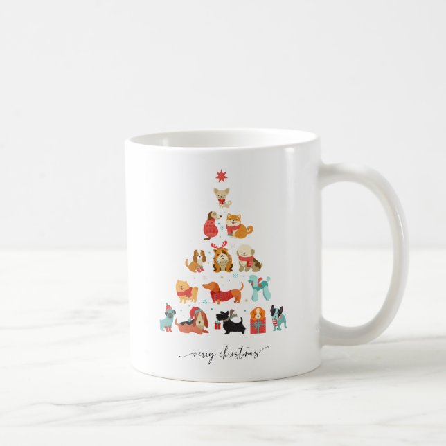 Paw-some Christmas Tree - A Tail-Wagging Holiday Coffee Mug (Right)