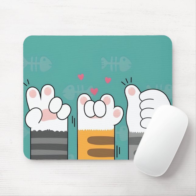 Paw-some Pals Mouse Mat (With Mouse)