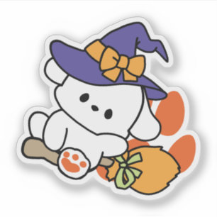 Paw-some Witch in Training – Cute Halloween Dog 