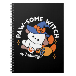 Paw-some Witch in Training – Cute Halloween Dog Notebook