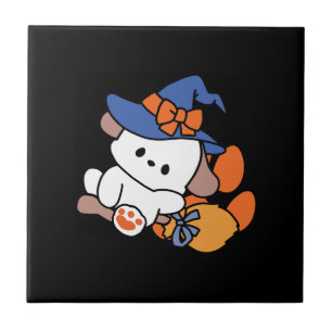 Paw-some Witch in Training – Cute Halloween Dog  Tile