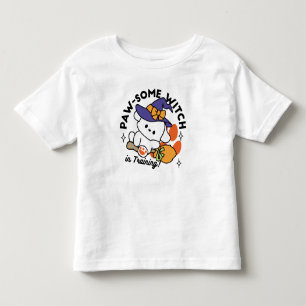 Paw-some Witch in Training – Cute Halloween Dog  Toddler T-Shirt