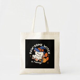 Paw-some Witch in Training – Cute Halloween Dog  Tote Bag