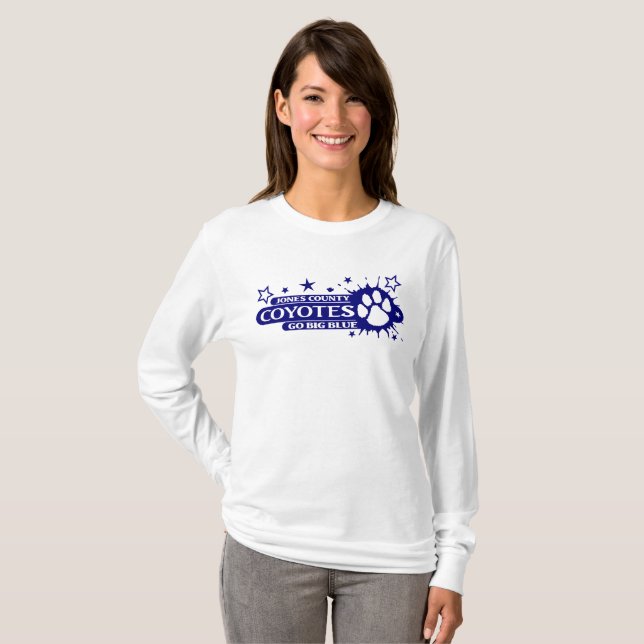 Paw Splash in Blue T-Shirt (Front Full)