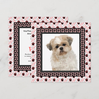 Paw-ty Dog Birthday Party or Doggie Get Together Invitation