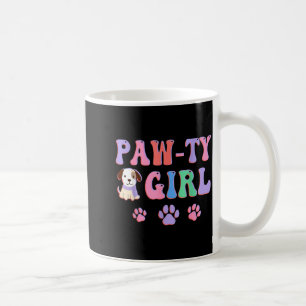 Paw-ty Girl Dog Lover 1st 2nd 3rd 4th 5th Birthday Coffee Mug